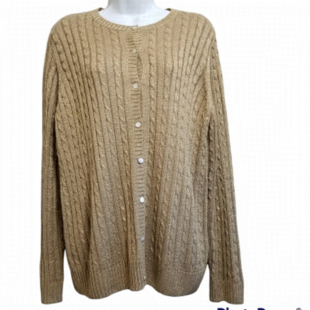 Tabi Simply Classic cardigan with gold thread in a XL
